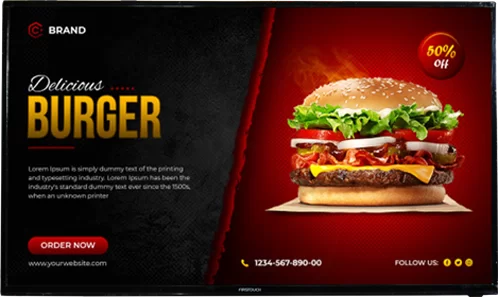 49 Inch Commercial Display for Food Industry